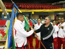 Gobernador Tarek abanderó a deportistas que van a prepararse a Cuba