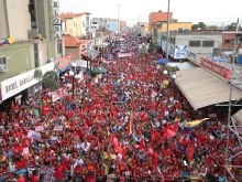Anzoategui se desbordó en apoyo a Chavez