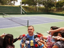 Gobernación avanza en remodelación de canchas de tenis en Polideportivo Libertador Simón Bolívar 
